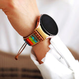 Bracelet Samsung Watch 4 Style Bohémien en Japse Charka
