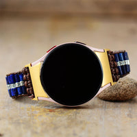 Bracelet Samsung Watch 4 Style Bohémien en Lapis