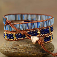 Bracelet femme arbre de vie en lapis lazuli