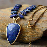 Collier en Jaspe, Lapis et Perles de Rocaille