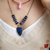 Collier en Jaspe, Lapis et Perles de Rocaille