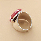 Bague Manchette en Rhodonite Rose - Zen Corner