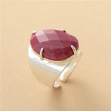 Bague Manchette en Rhodonite Rose - Zen Corner