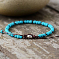 Bracelet Boho en perles Turquoise pour Homme - Zen Corner